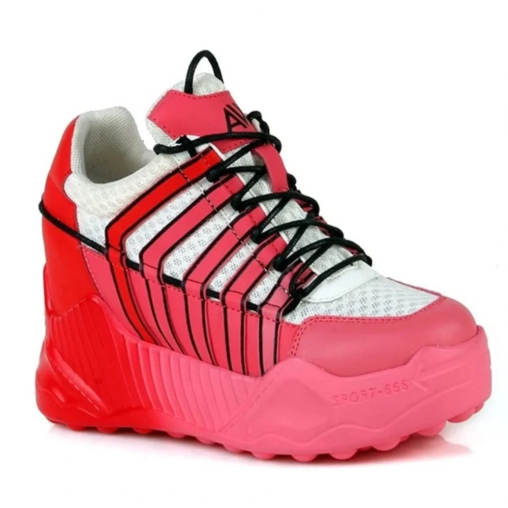 Anthony Wang Pink Durian Sneaker Wedge - Picture 4 of 4